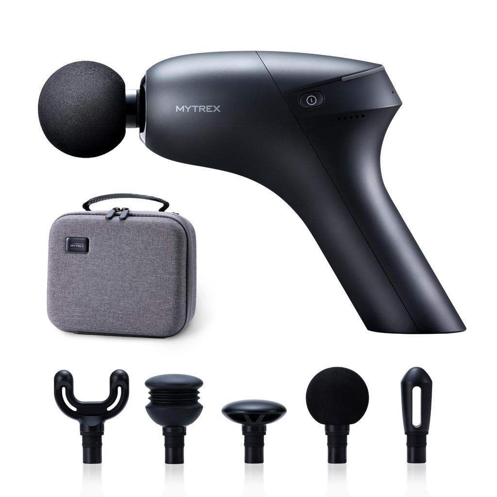MYTREX REBIVE ZEN Black Myofascial Release Handy Muscle and Revive Zen Gun, Gun, Relaxation, Vibration, Shoulders, Hips, Legs, Compact, Gift,