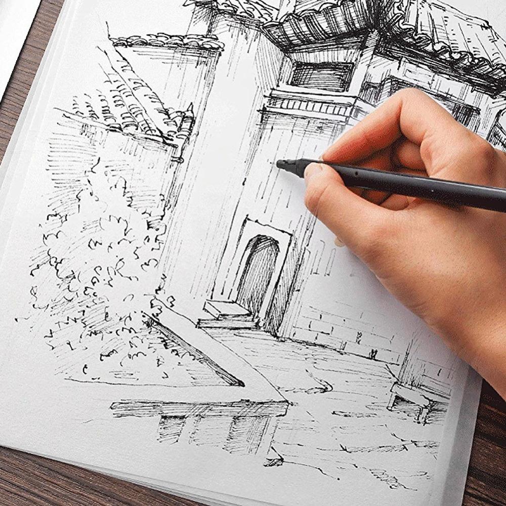 200PCS Lightweight Tracing Paper Half Transparent Parchment Paper Sulfuric Paper Architects Use