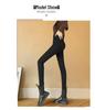 Women's High-Waisted Slimming Black Leggings with Plush Lining for Spring & Autumn 2026 - Tight-Fit, Thickened, Pencil Style.