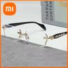 Xiaomi 2024 Retro Frameless Ultra Light Women Men Reading Glasses Blocking Blue Light Computer Presbyopia Eyewear Eyeglasses +1.0..+4.0