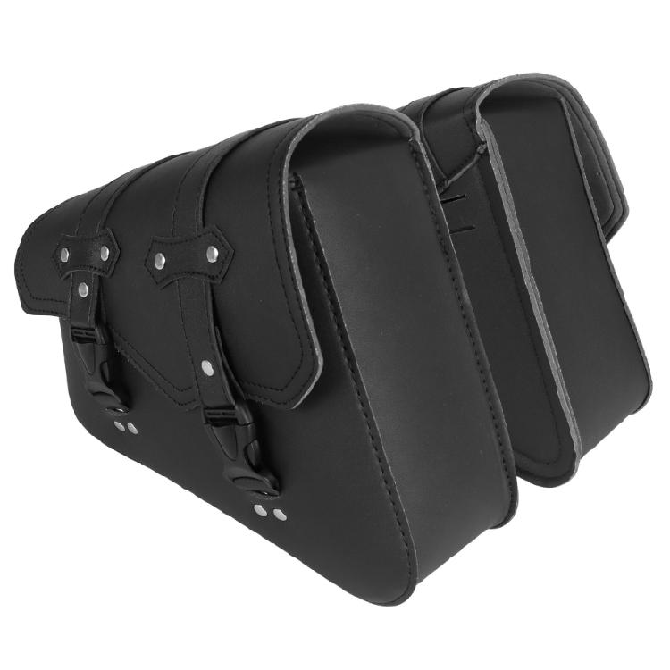 Motorrad Seitentaschen aus PU-Leder Universal Passform Wasserdichte PU-Ledertasche zur Aufbewahrung von Essentials auf kurzen oder langen Reisen