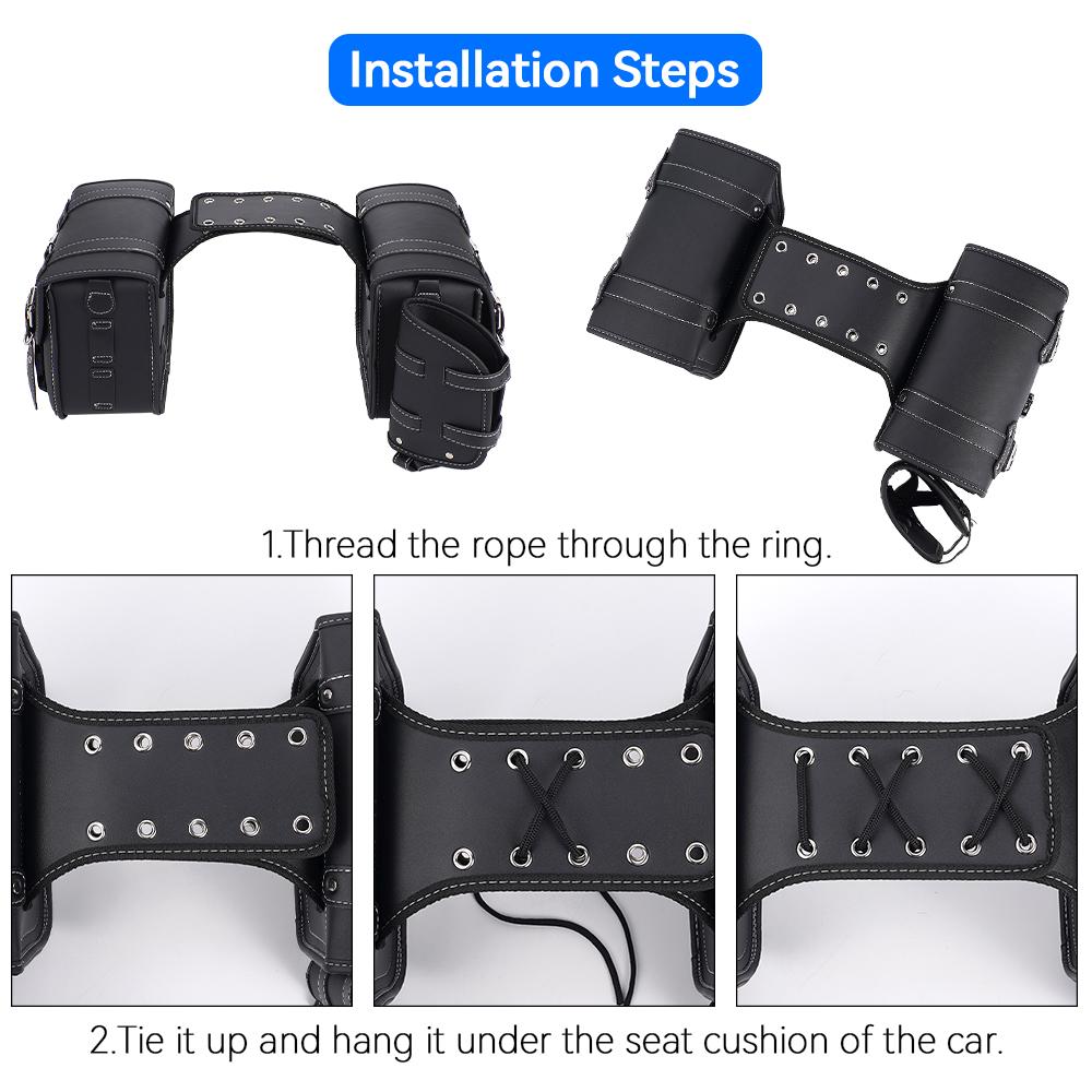 1Set Motorcycle SaddleBag Large Capacity Storage Tool Bags for Harley Sportster Honda/Yamaha/Suzuki Motorbike Side Bags