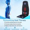 "Vibration Back Massage Mat with Heat, Back Massage Cushion Seat Massager for Chair with 5 Vibrating Modes for Home Office Use"