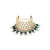 Green Beads Traditional Kundan & Pearls Bracelet For Women