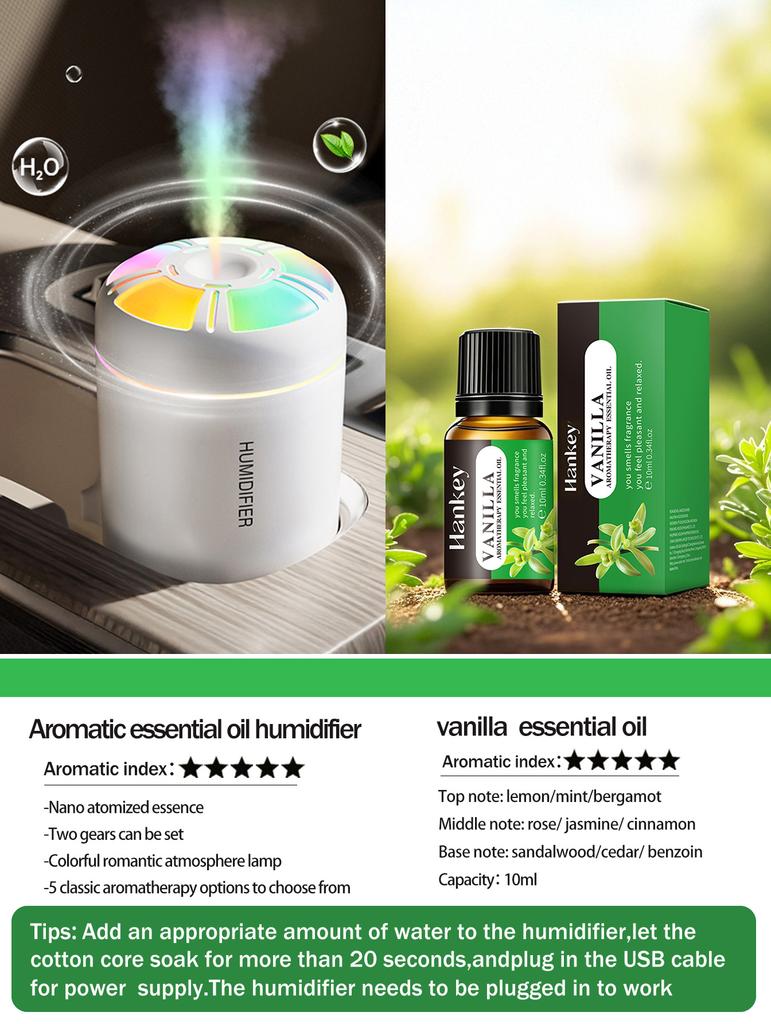 Xiaomi 180ML Air Humidifier USB Electric Aroma Diffuser Essential Oil Purifier Aromatherapy Mist Maker Lights For Car Home Bedroom