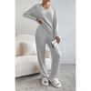 Two-piece Set 1116 Autumn Fashion Straight-leg Pants V-neck Pit Strip Knitted Sweater Casual Suit Women's Clothing