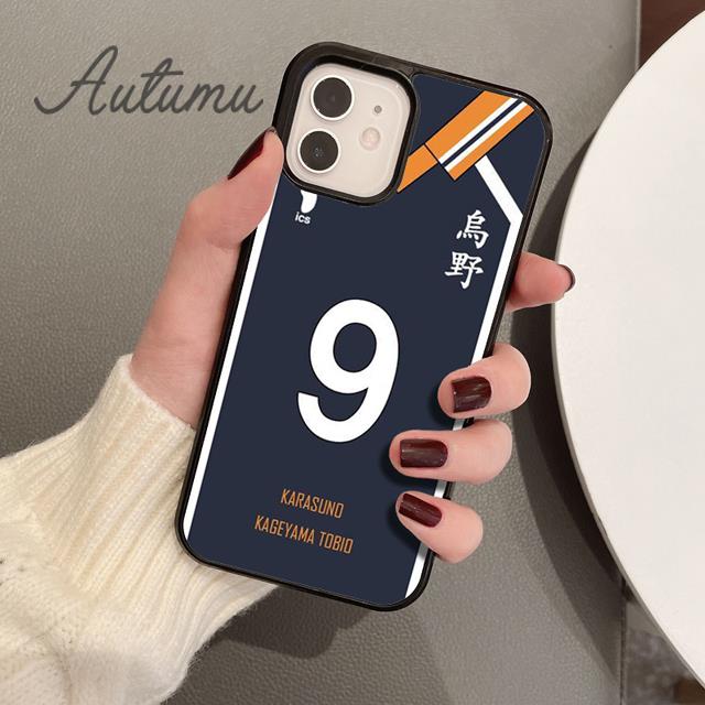Haikyuu!!Husă pentru telefon Karasuno Team Uniform pentru iPhone 11 12 13 14 Pro Max mini XR XS SE 2020 7 8 Plus Samsung S21 S22