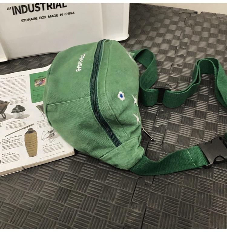 Винтажная холщовая сумка из стираной ткани — фото 14