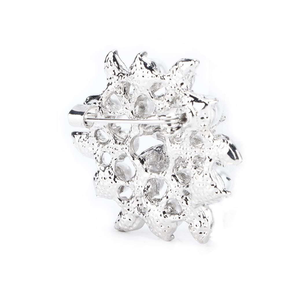 Brooch Flower Pearl Alloy Fashion for Exquisite Present Cloth Decorations