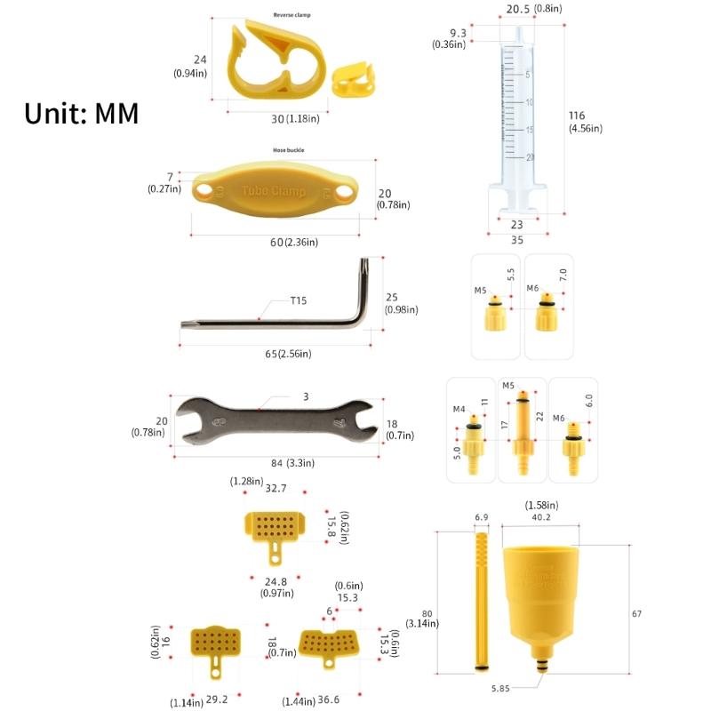 Bicycles Hydraulic Disc Brake Mineral Oil Change Hydraulic Disc Bicycles Oil Injection Tool Set Bike Brake Bleed Kits