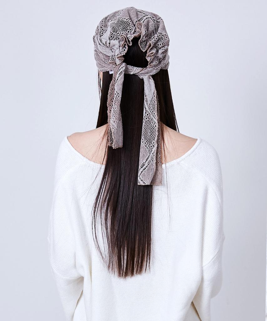 Seullipiseullib Palma Beige Scarf Hat