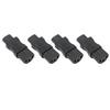 4PCS IEC320 C8 To C13 Power Cord Adapter PVC Housing IEC320 Power Plug Adapter for Laptop Ups Socket