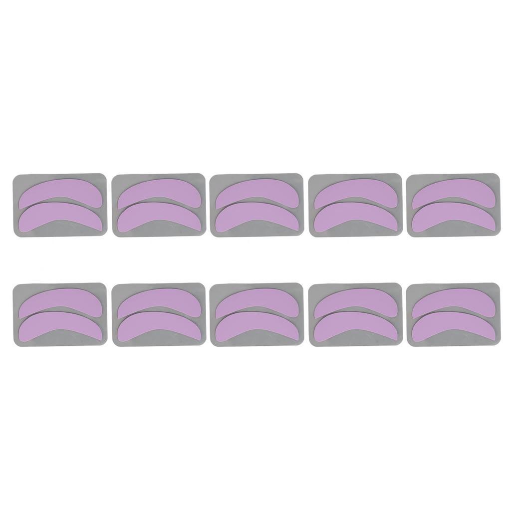 10 Par Ögonfransförlängning Under Ögonlappar Halvmåneformade Återanvändbara Silikon Ögonlappar för Fransympning