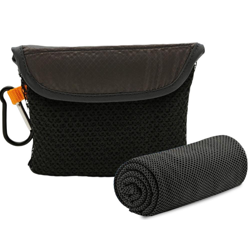 

WDLGMJ-18 30X90cm Unltra Soft Outdoor Sport & Workout Cooling Towel Breathable Quick Dry Towel for Marathon Running Hiking Fitness Yoga Black