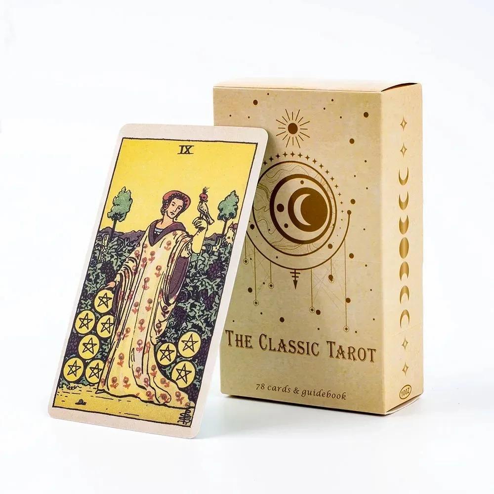 The Classic Tarot Cards Deck A 78Pcs For Easy Beginners Fate Fortune Telling Party Board Game,Holiday Party Game Tools