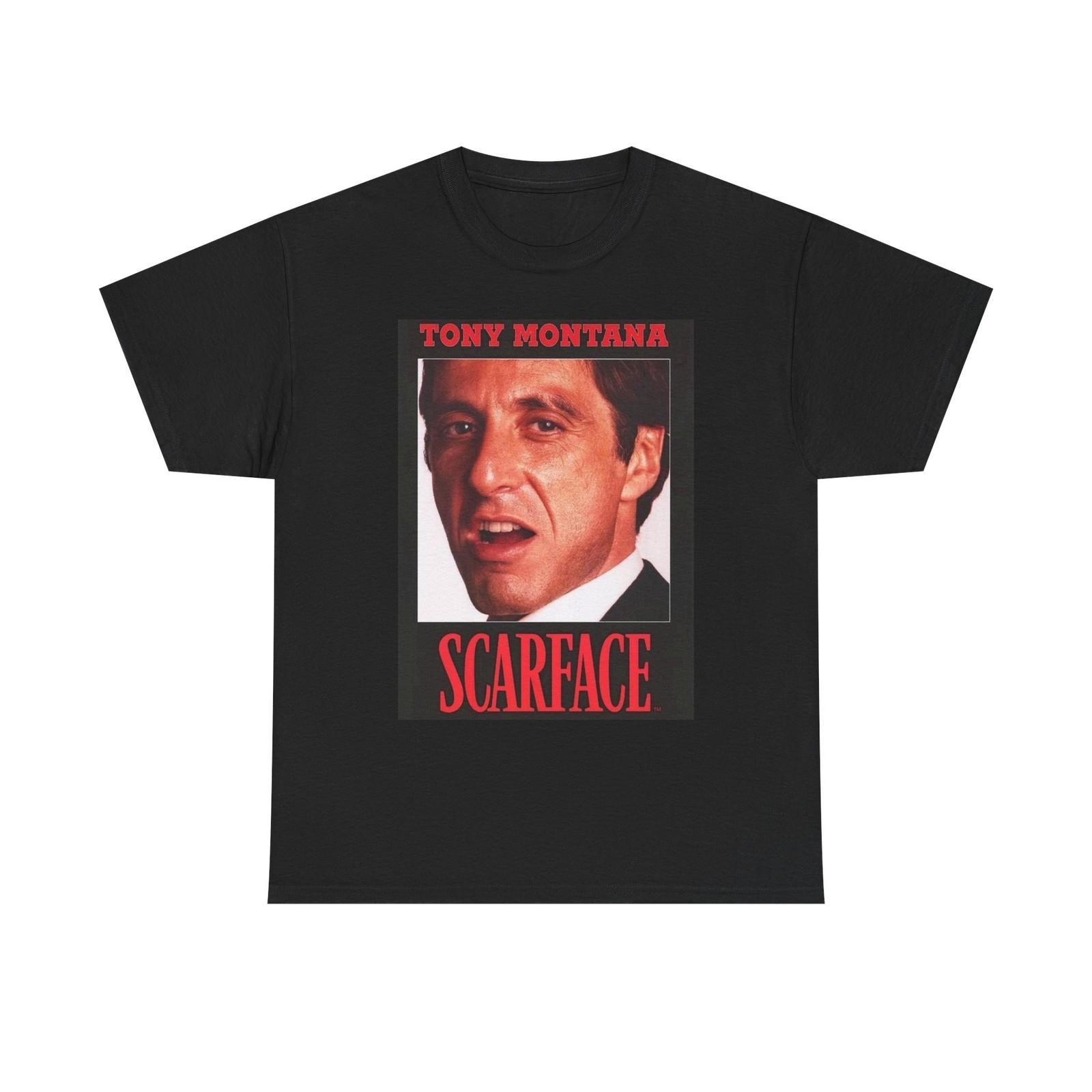 Tony Montana Vintage Graphic T Shirt S-5XL NEW Unisex Heavy Cotton Tee S