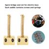 5PCS Pontes de Metal para Baixo Prateado/Dourado Substituição para Baixo Elétrico Kits de Guitarra Elétrica para Baixo