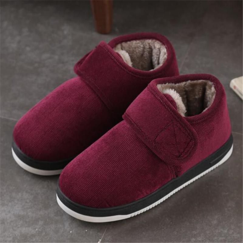 Winter Thick Plush Slippers Women Men Home Warm Women Shoes Indoor Outdoor Wear Cotton Shoes Unisex Slippers Footwear