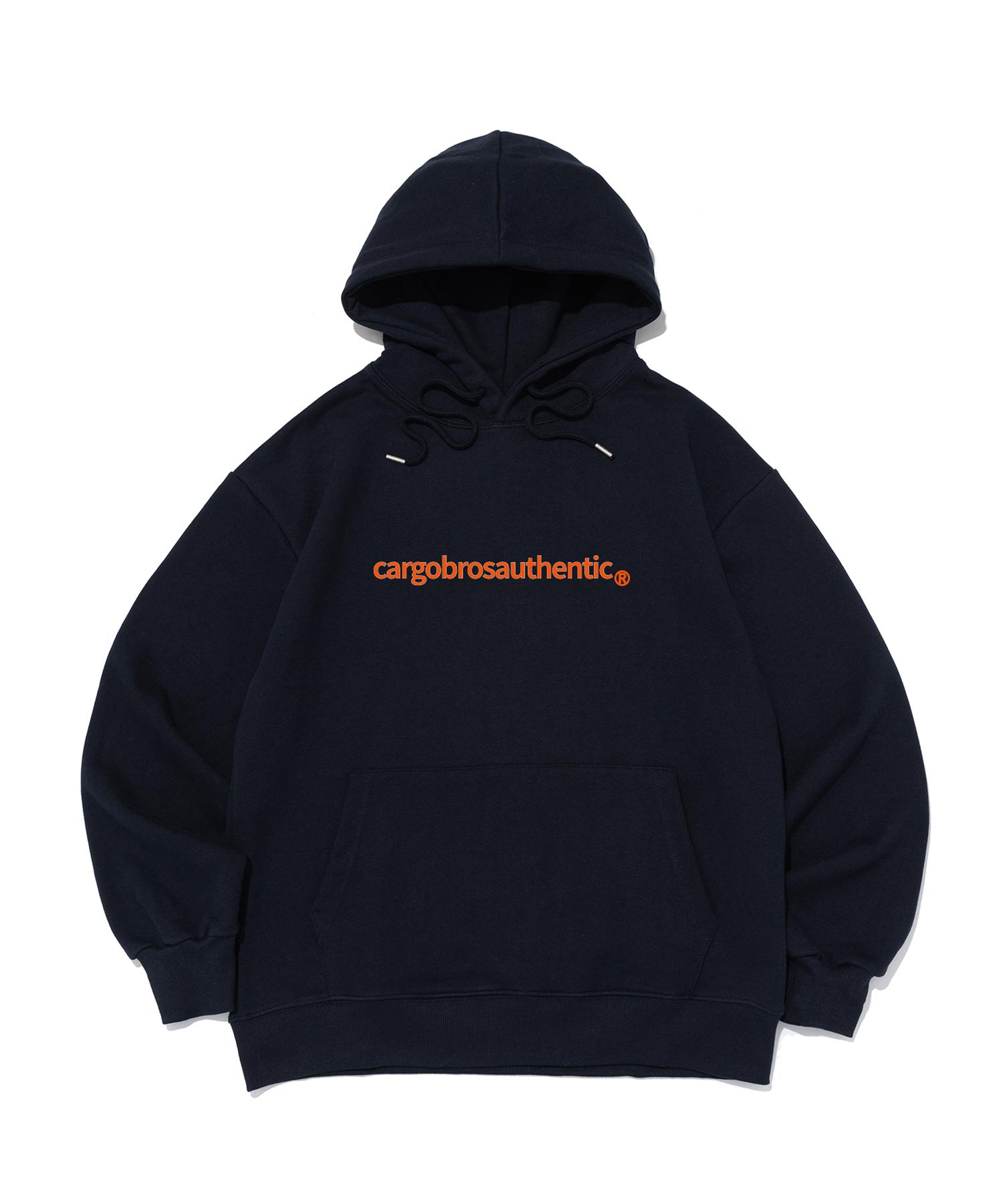 Cargo Bros For Woman Vintage Authentic Logo Hoodie (Navy) S (Brushed)