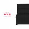 Fold-out Armchair Sleeping Function KIMO Bedding Container Family Furniture Black