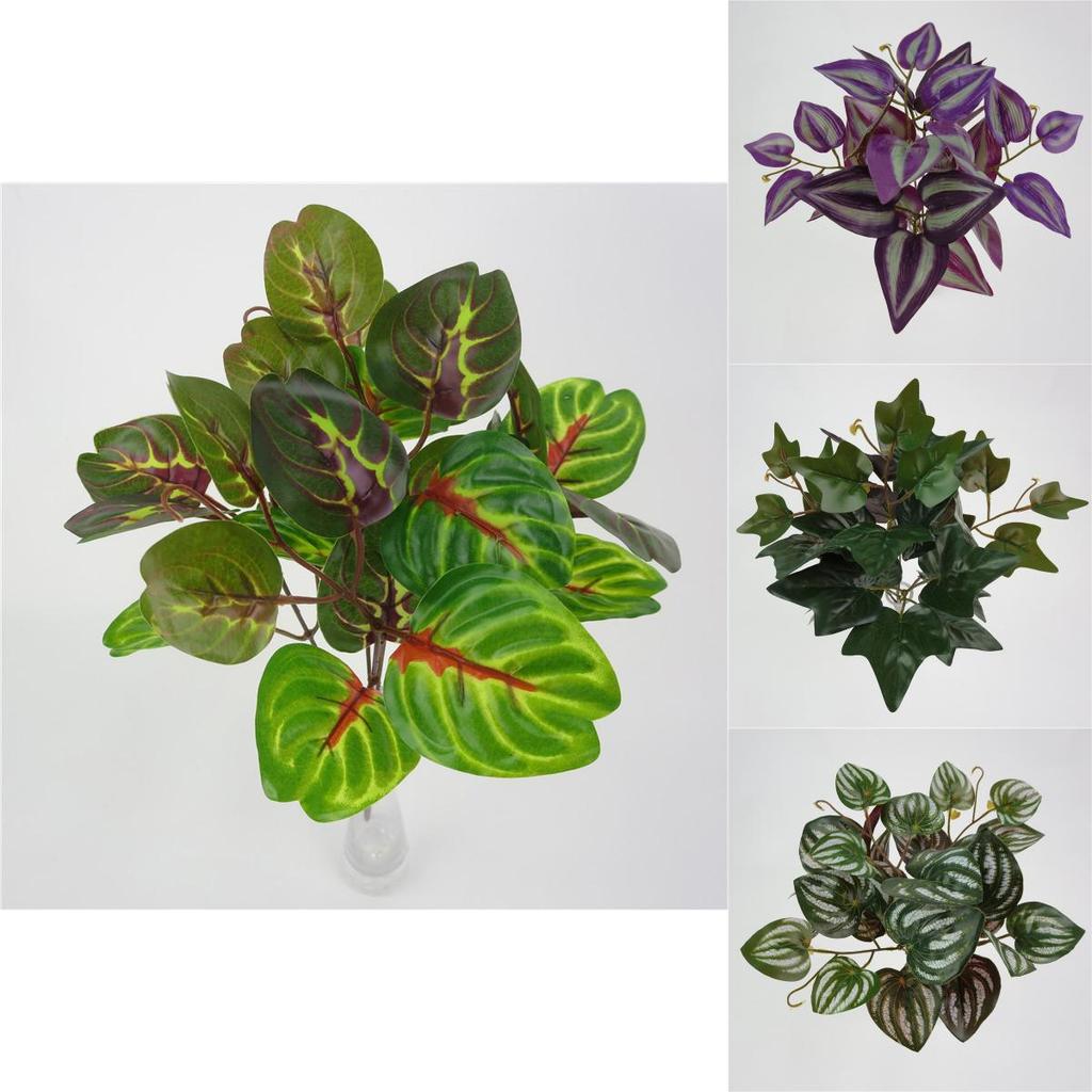 Ipomoea Batatas Fake Plant Wall Decor With Realistic Leaf Bundles For Indoor Decoration