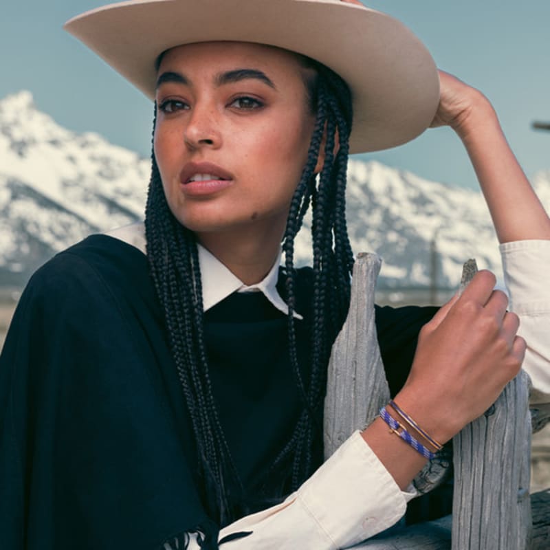 PIG & HEN (Women's) Frankie Bracelet - Royal Purple X Arctic Blue X Gold