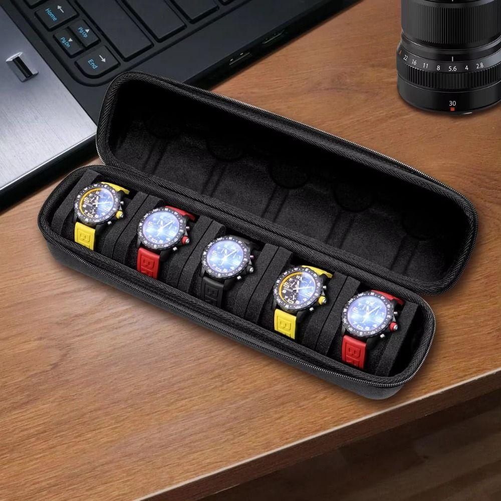 Portable Watch Collection Box 2/3/5/6/12 Slot Watch Organizer Holder  Antique Collection