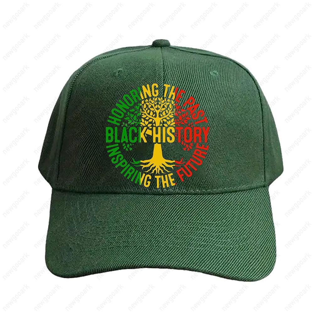 Honoring The Past Black His Tory Inspiring The Future Women Unisex Peaked Hat Fashion Casual Adjustable Printed Baseball Caps Adjustable