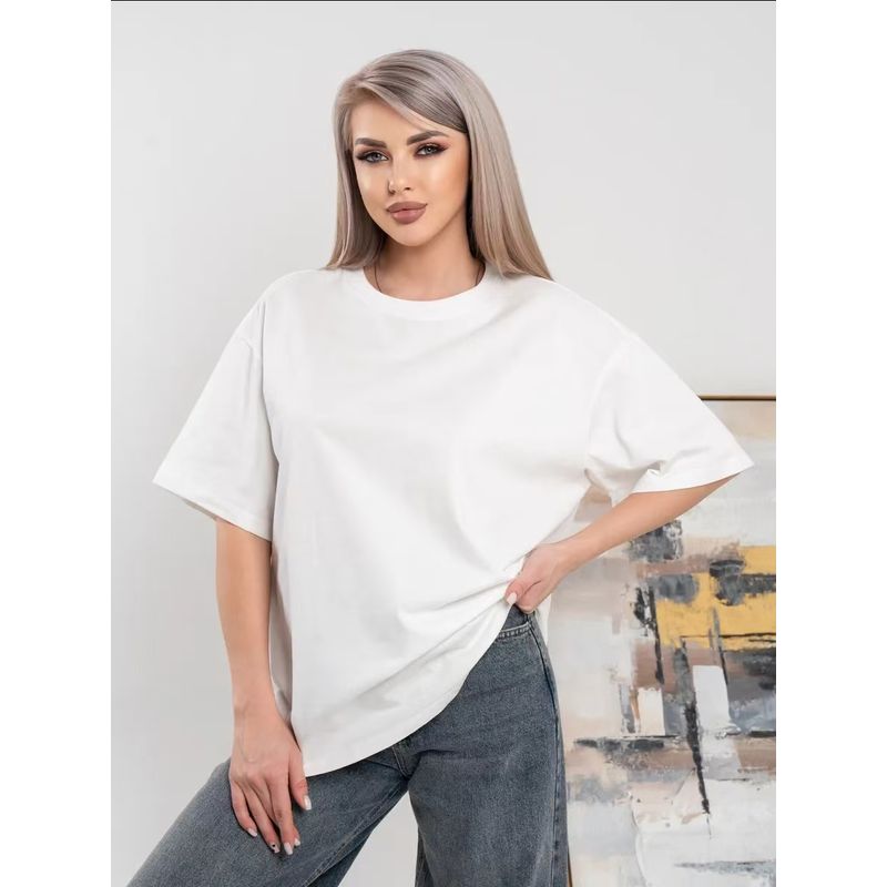 Fashion Style New Fashion round Neck Loose Casual Short Sleeve T-shirt Loose Short Sleeve T-shirt