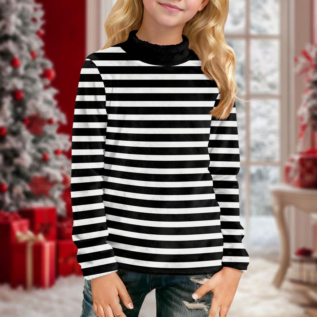 Children's Daily Casual Long-sleeved Printed Tops T-shirt