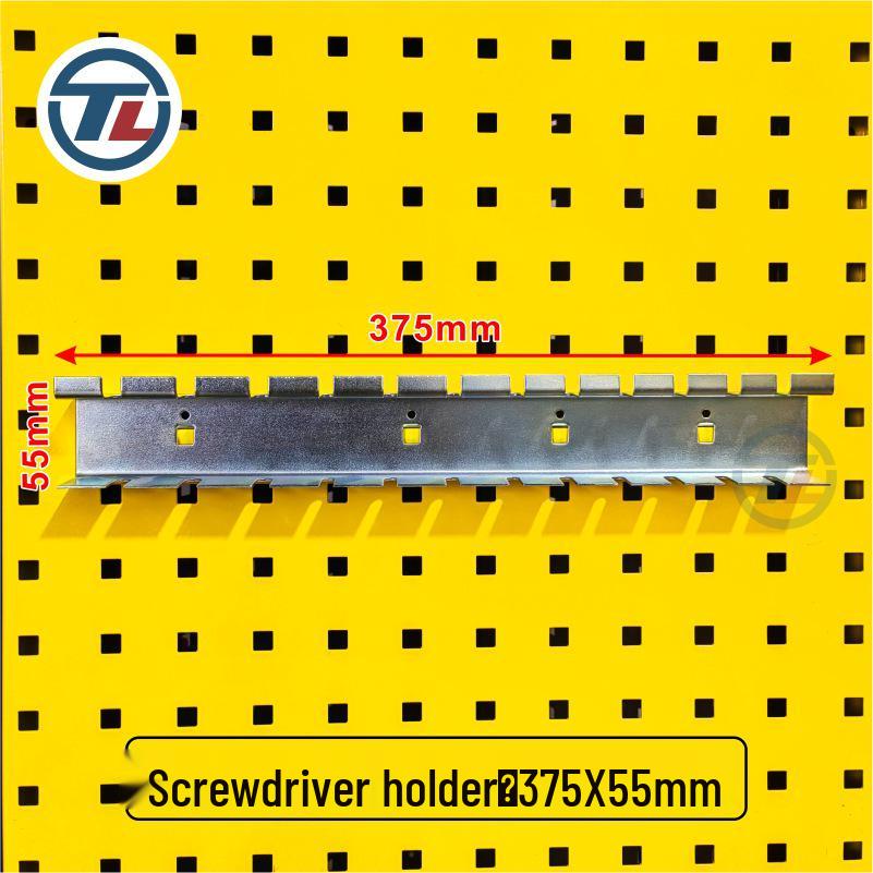Wall-Mounted Pegboard Screwdriver Holder Rack - Tool Storage & Display Solutions