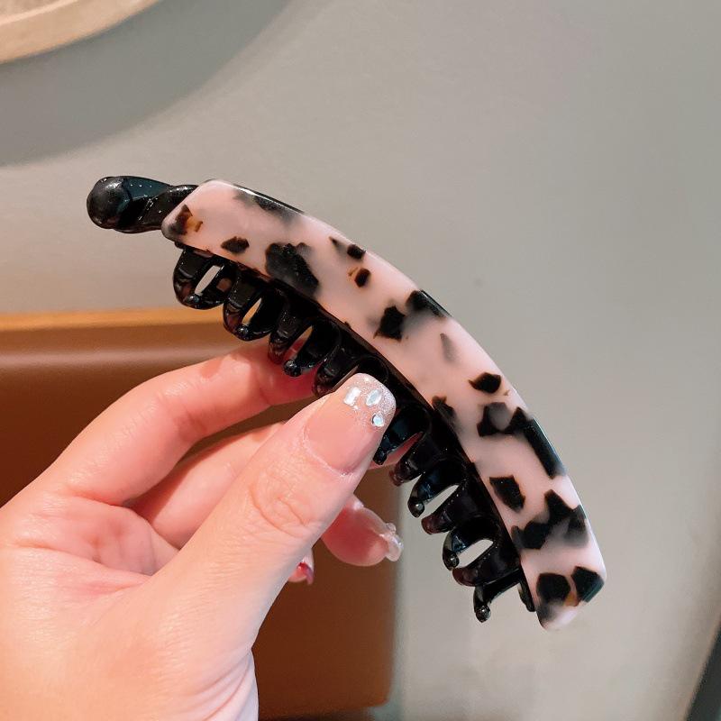 Grande Pinza a Banana in Acetato per Capelli Spessi - Accessorio per Capelli Retrò Francese per Coda di Cavallo Verticale