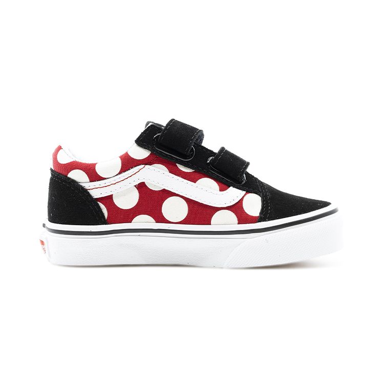 Vans Old Skool Low Top Kids Skate Shoes Kids Sneakers Black Red VN0A4BUV2JX