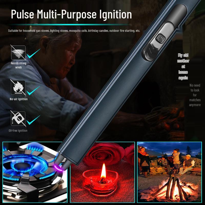861 Aroma Rechargeable Electronic Candle Lighter - Pulse Ignition for Gas Stoves