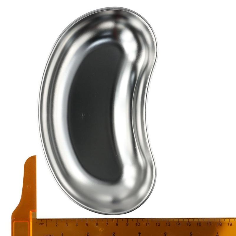 304 Stainless Steel Reusable 8 Inch Kidney Tray Silver Emesis Bowl Mixing Organizer Medic Waste
