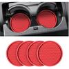 4 Pack Car Cup Holder Coaster, 2.75 Inch Diameter Non-Slip Universal Ert Coaster, Durable, Suitable For Most Car Interior, Car Accessory For Women