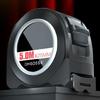 Shockproof Retractable Steel Tape Rule With Fixed Position Locking System Ergonomic Grip Strong Scale For Job Sites