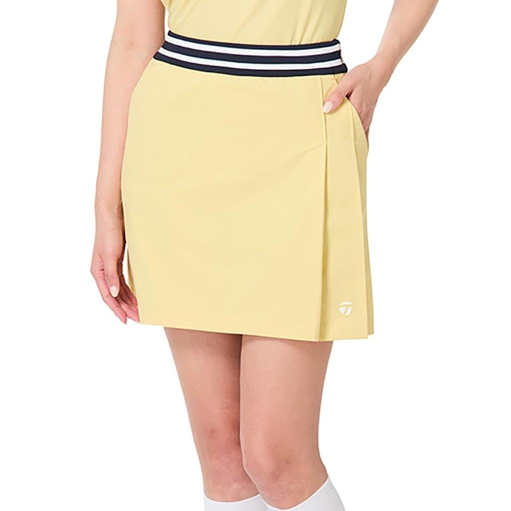 Taylor Made High-Waisted Pleated Skirt, Cream, Size Small, Women's, 2024FW UN413