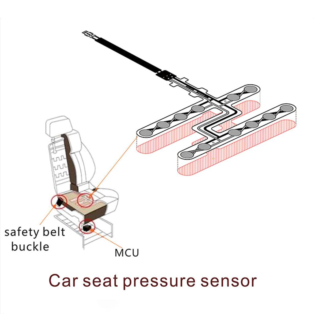 Car Safety Belt Warning Reminder Pad Occupied Seated Alarm Seat Pressure Sensor Universal Auto Modification Accessories