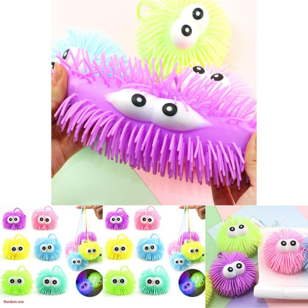 Colorful Alien Jellyfish Light Up Led Squeeze Toy For Stress Relief And Motor Skills