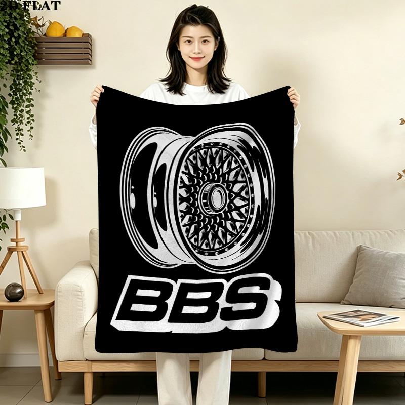 1PC Bbs Patterned Flannel Blanket Suitable For All Seasons For Home Decor Warmth And Comfort Gifts Holiday Present