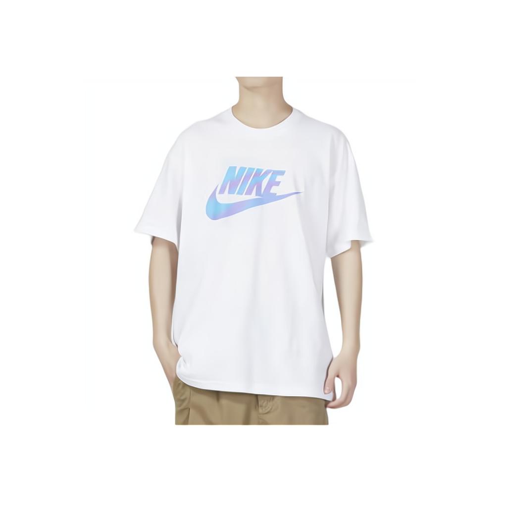 Nike Solid Color Logo Short Sleeve Crew Neck T-Shirt Men Tops White DZ2998-100