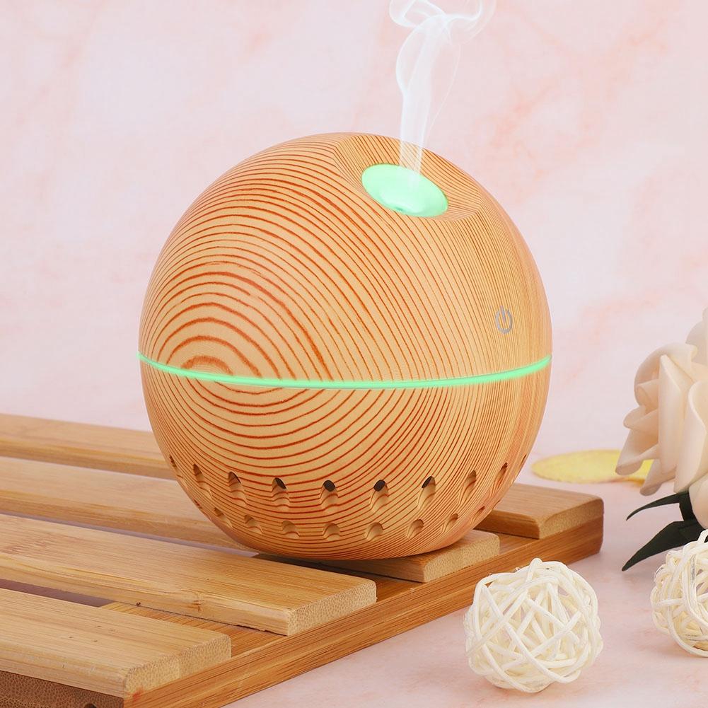 USB Hollow Humidifier Oil Diffuser Air Purifier Aromatherapy Atomizer with LED Light
