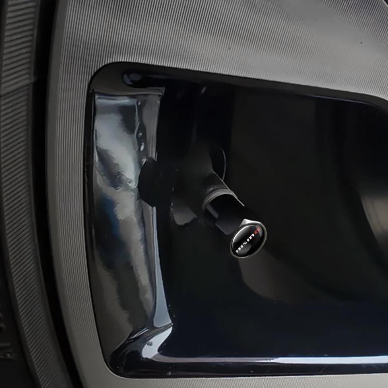 4Pcs Car Wheel Tire Valve Caps Stem Cover Badge Accessories For Nissan Micra Patrol Livina Note Qashqai Sunny Ariya Kicks Nismo