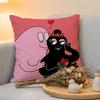 Cushion Cover  Linen  SkinFriendly Soft Decorative Case For Sofa Home Decor Cartoon Cute BBarbapapas Pillow Cover