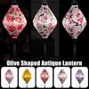 12/14 Inch Vietnam Mid-autumn Lantern Oriental Palace Lanterns Festival Party Decor Retro Chinese Floral Pattern Silk Lantern