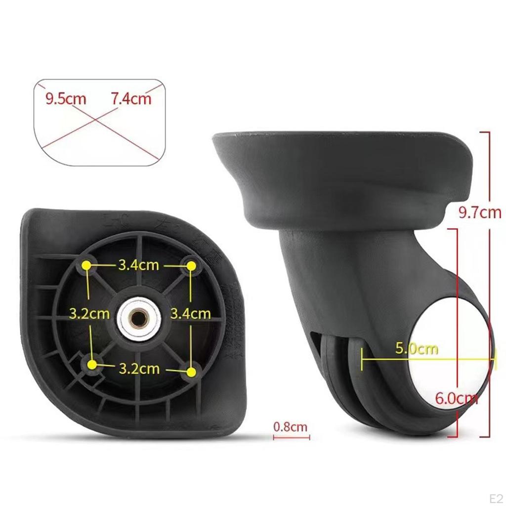 Luggage Replacement Wheels, Suitcase Accessories Durable Casters,