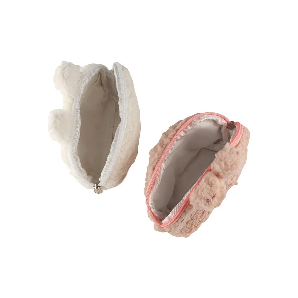 Large Capacity Animal Rabbit Money Bags Plush Rabbit Animal Zipper Bags  Children Gifts