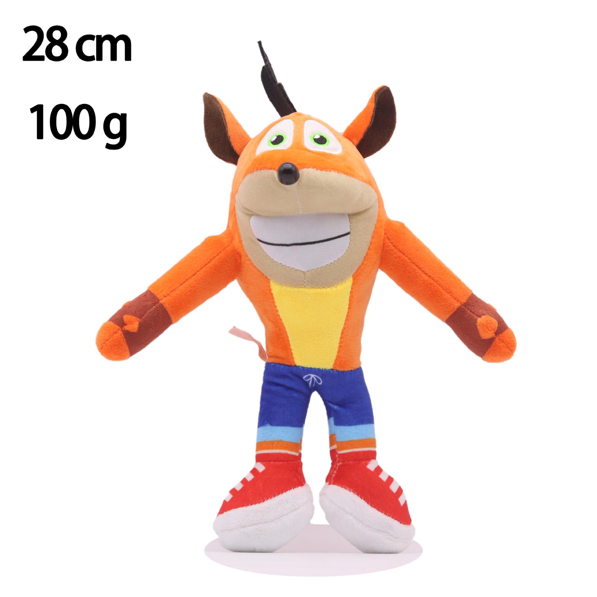 

Crash Bandicoot Мягкие игрушки Crazy Trilogy Series Аниме Фигурки Куклы Kawaii Детские подарки на день рождения Рождество Декор 28cm