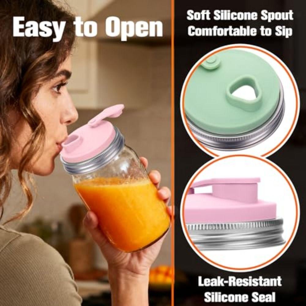 Portable Silicone Soda Can Lid Sealing Reusable Drinking Lids Durable Leak-proof Bottle Jar Cap For Soda Beer Drinks Juice